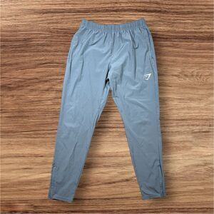 Gymshark Training Jogger Pants Grey Athletic Fit Side Logo Men’s Size Small